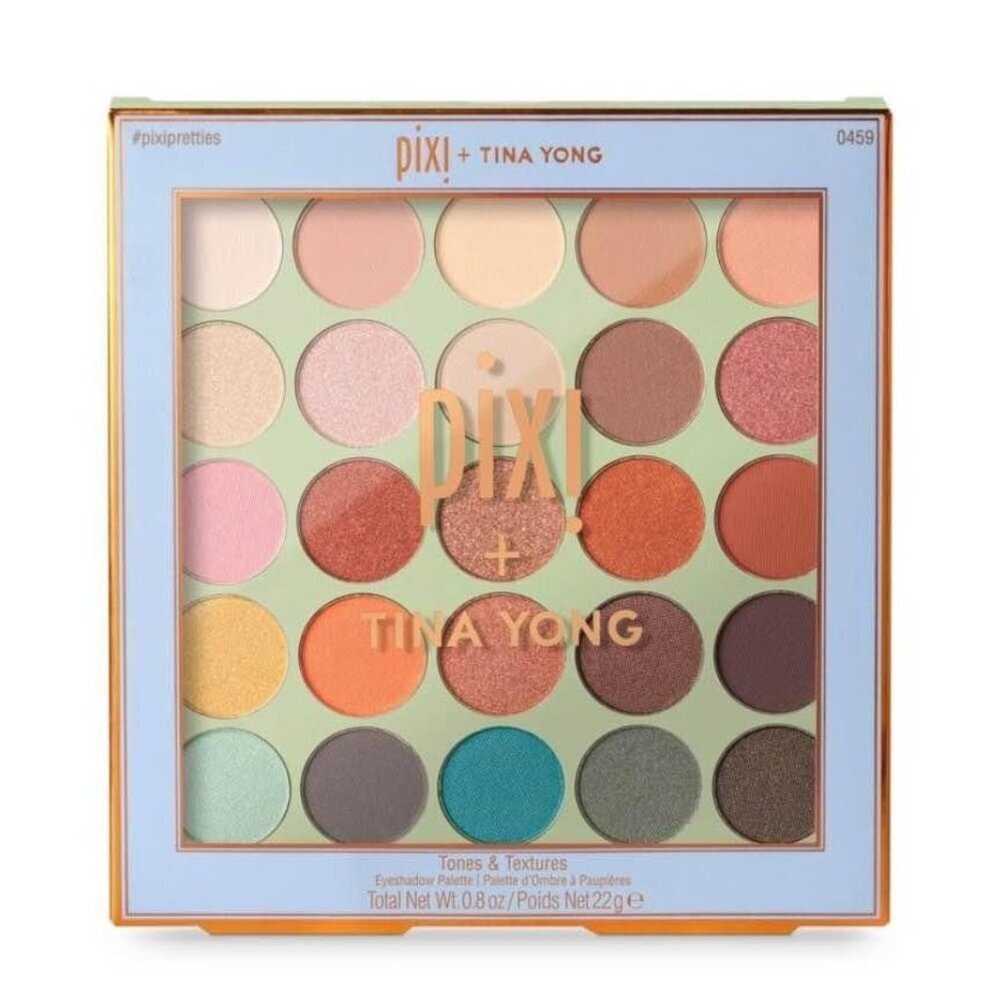 NIB Pixi + Tina Yong Eyeshadow Pallet Tones & Textures 0.8 ounce 0459
